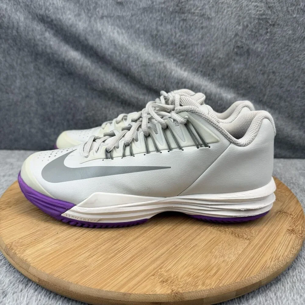 Nike Lunar Ballistec Shoes Womens Size 7.5 White Tennis Sneakers 705291-001